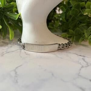 925 silver Italian ID bracelet, engraved with "BEN"